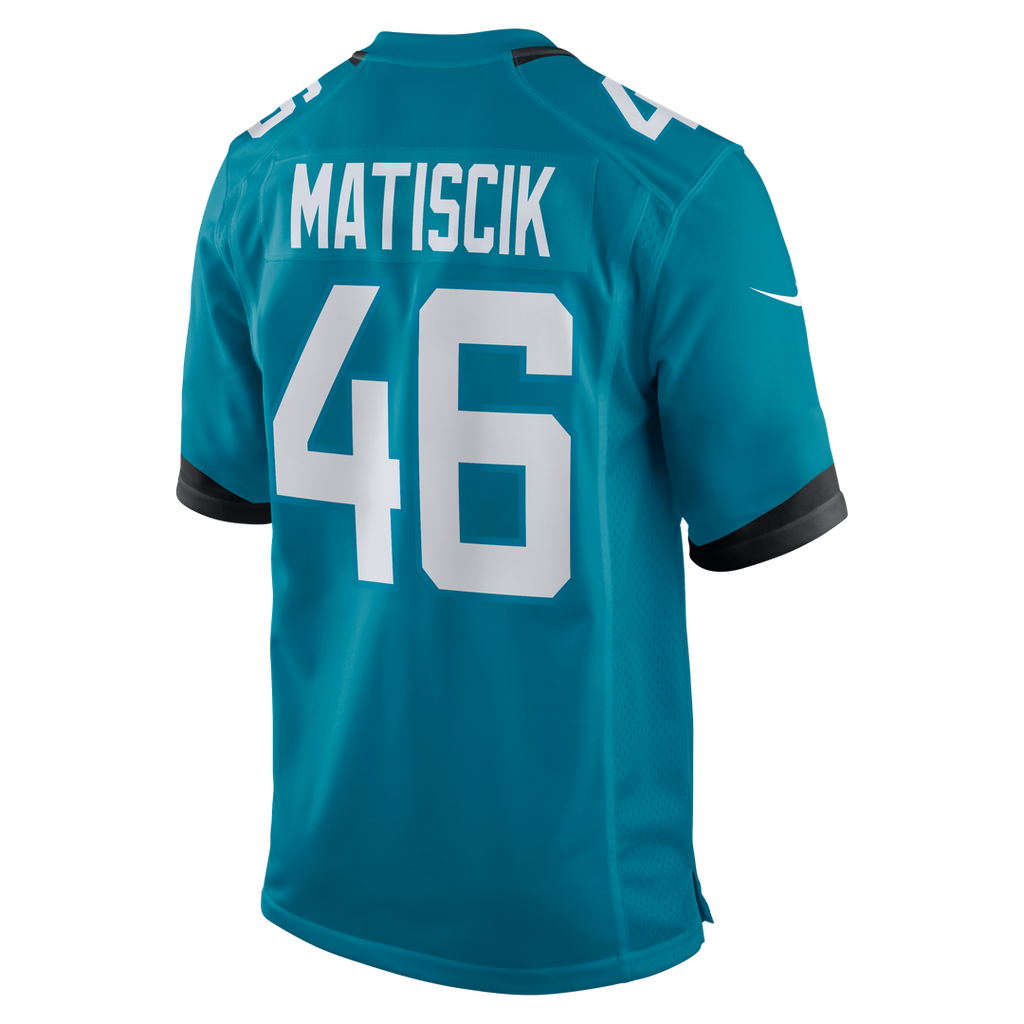 Ross Matiscik Jacksonville Jaguars Nike Game Jersey - Teal Official NFL Team Apparel Football Fan Gear