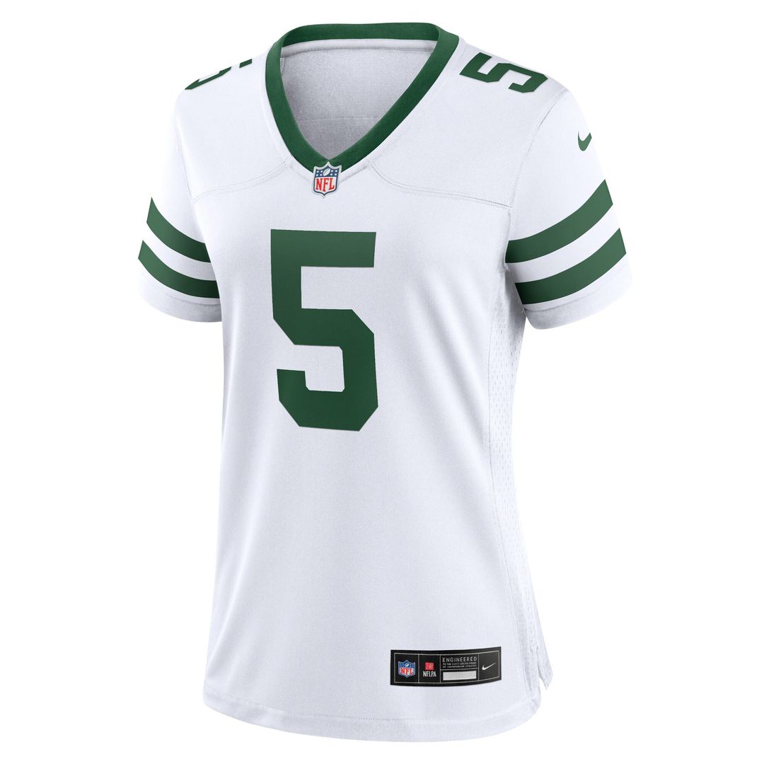 Garrett Wilson New York Jets Nike Women's Game Jersey - Legacy White Official NFL Team Apparel Football Fan Gear