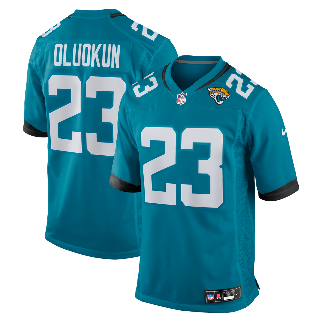 Foyesade Oluokun Jacksonville Jaguars Nike Game Player Jersey - Teal Official NFL Team Apparel Football Fan Gear