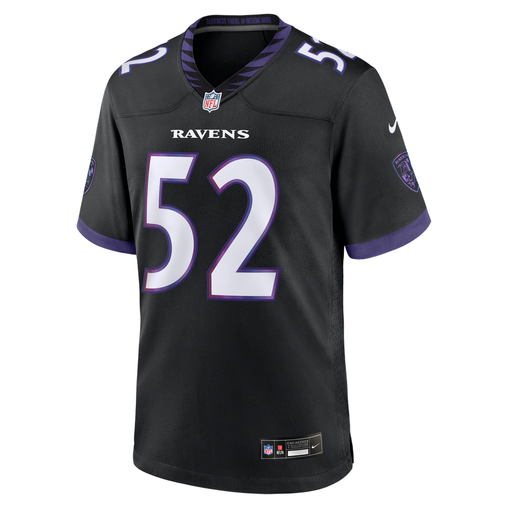 Ray Lewis Baltimore Ravens Nike Alternate Retired Player Game Jersey - Black Official NFL Team Apparel Football Fan Gear
