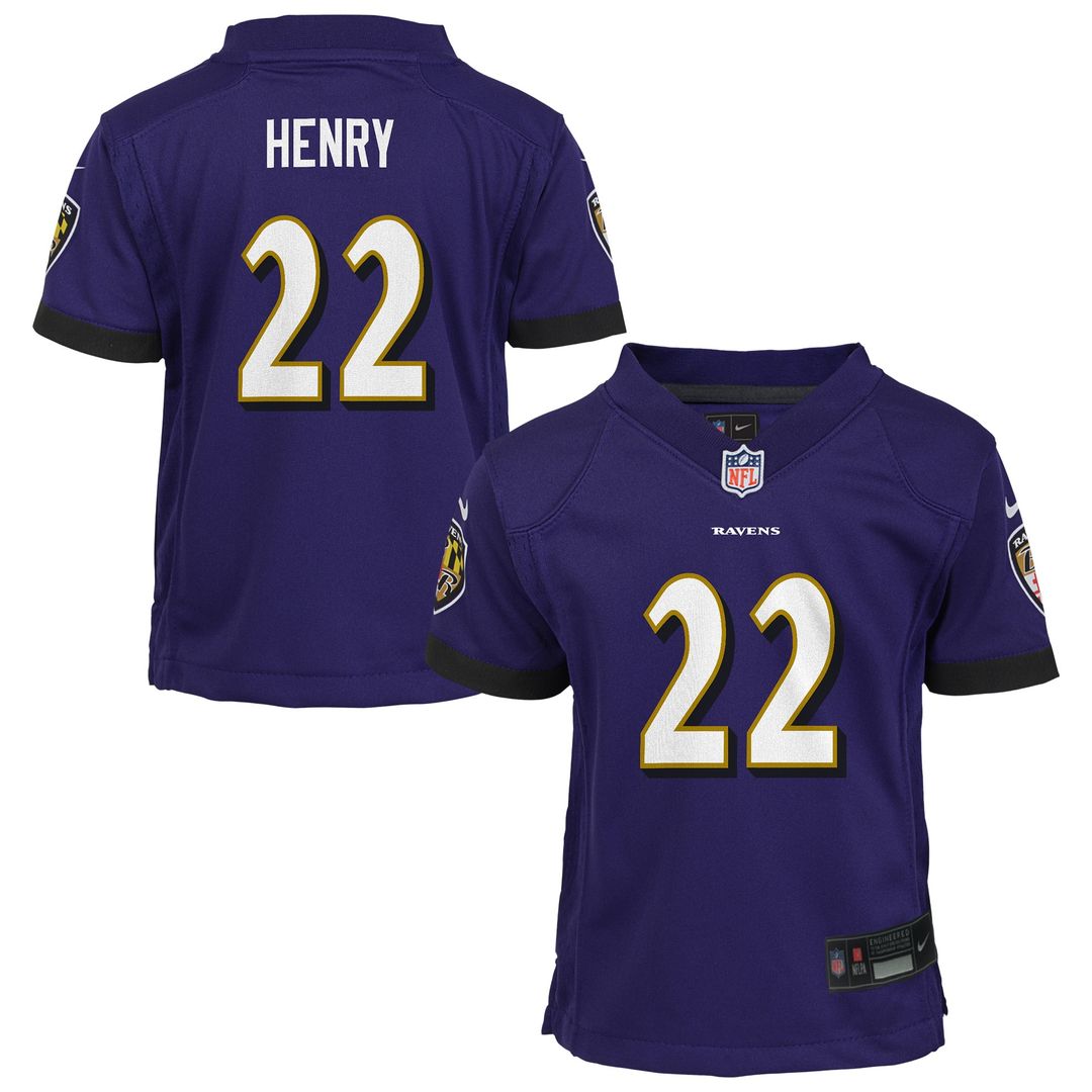 Derrick Henry Baltimore Ravens Nike Infant Team Player Game Jersey - Purple Official NFL Team Apparel Football Fan Gear