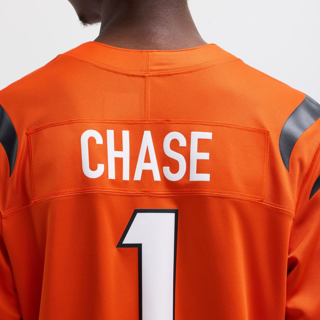 Ja'Marr Chase Cincinnati Bengals Nike Vapor F.U.S.E. Limited Jersey - Orange Official NFL Team Apparel Football Fan Gear
