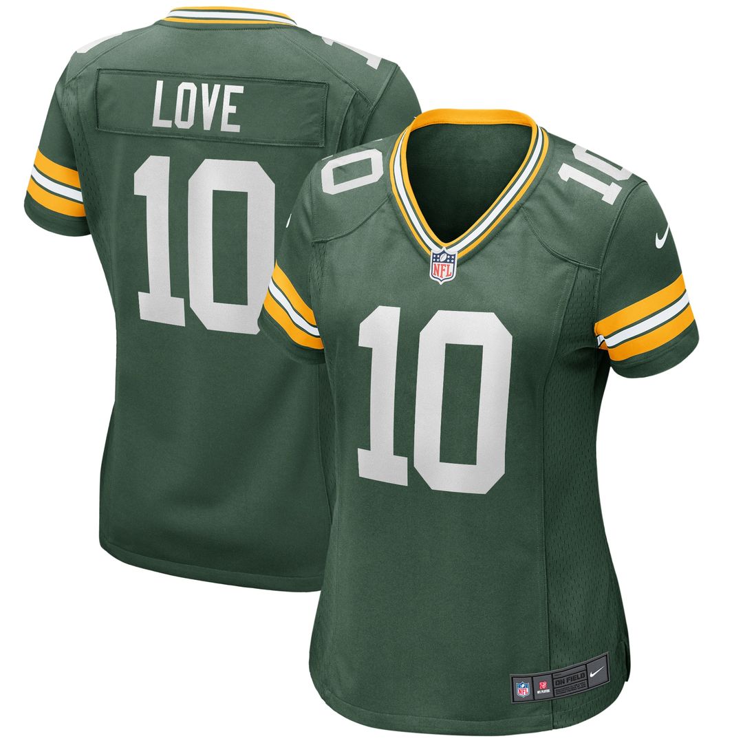 Jordan Love Green Bay Packers Nike Women's Game Jersey - Green Official NFL Team Apparel Football Fan Gear