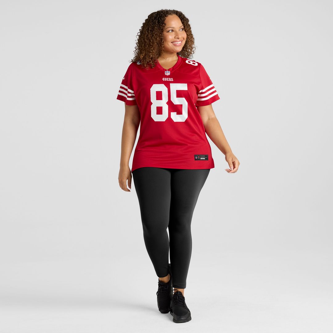 George Kittle San Francisco 49ers Nike Women's Player Jersey - Scarlet Official NFL Team Apparel Football Fan Gear