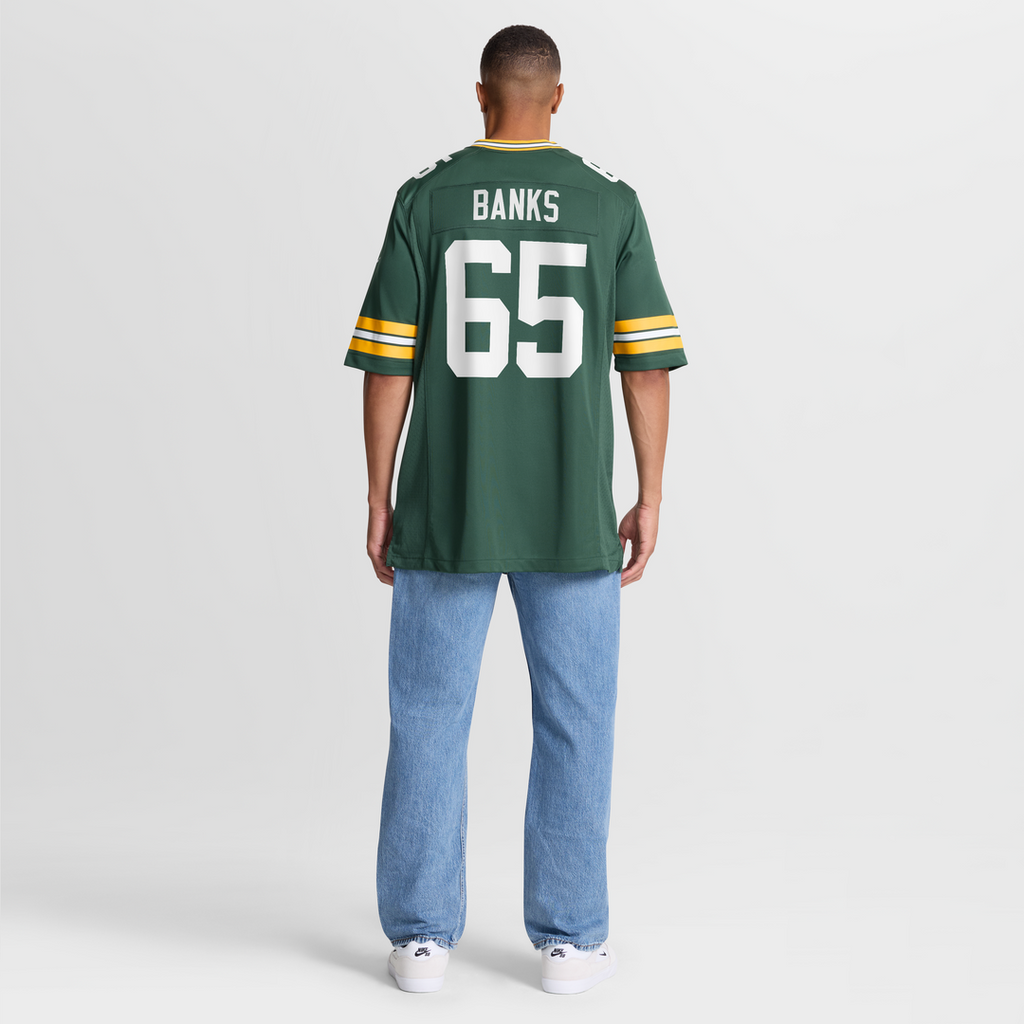 Aaron Banks Green Bay Packers Nike Team Game Jersey - Green Official NFL Team Apparel Football Fan Gear