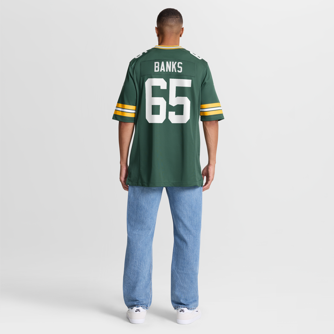 Aaron Banks Green Bay Packers Nike Team Game Jersey - Green Official NFL Team Apparel Football Fan Gear