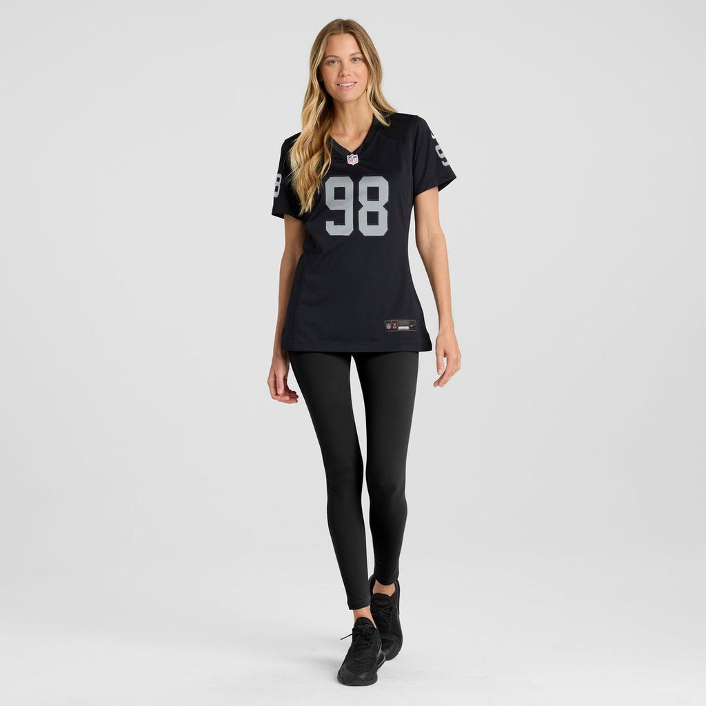 Maxx Crosby Las Vegas Raiders Nike Women's Game Jersey - White Official NFL Team Apparel Football Fan Gear