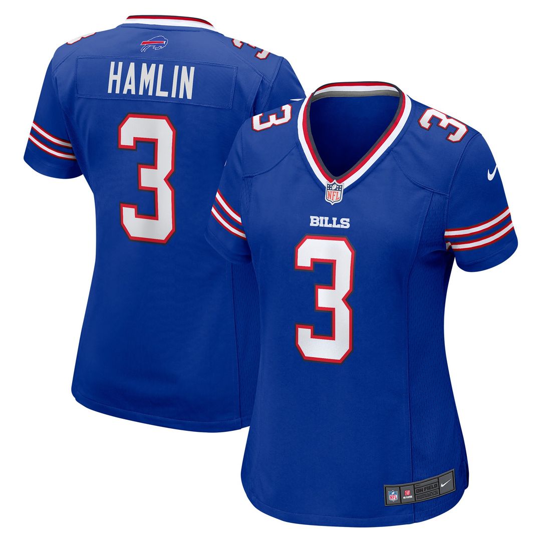 Damar Hamlin Buffalo Bills Nike Women's Game Jersey - Royal Official NFL Team Apparel Football Fan Gear