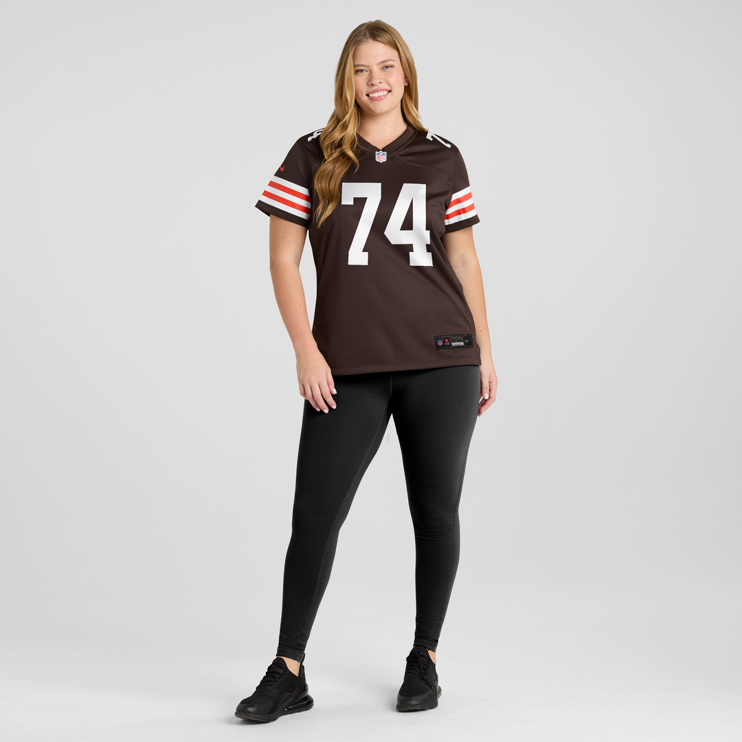 Elgton Jenkins Cleveland Browns Nike Women's Team Game Jersey - Brown Official NFL Team Apparel Football Fan Gear