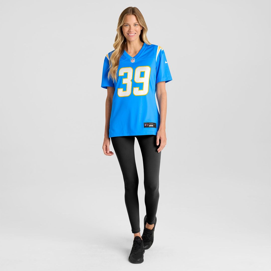 Eric Rogers Los Angeles Chargers Nike Women's Team Game Jersey - Powder Blue Official NFL Team Apparel Football Fan Gear