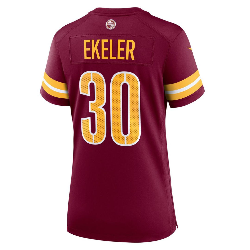 Austin Ekeler Washington Commanders Nike Women's Game Player Jersey - Burgundy Official NFL Team Apparel Football Fan Gear