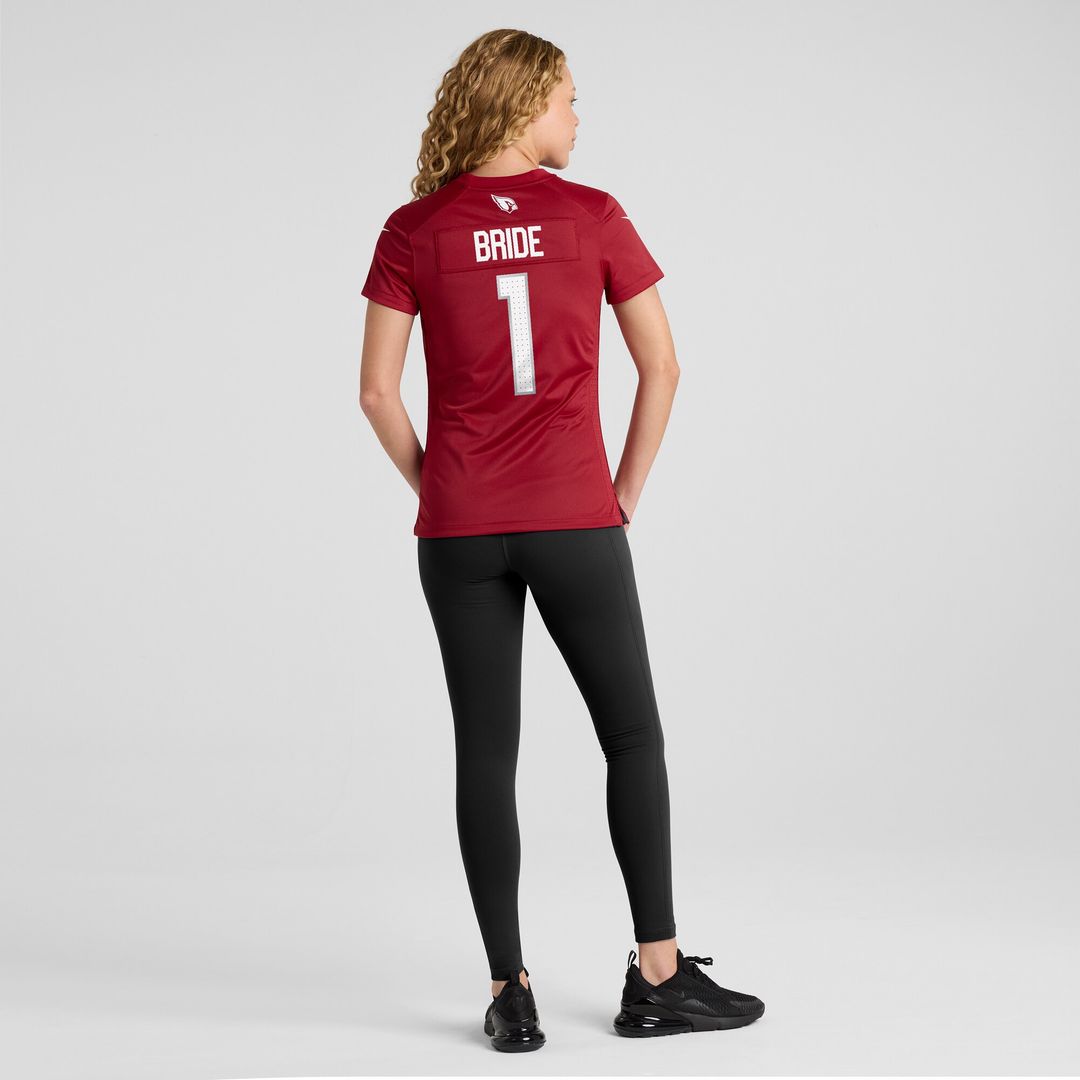 Number 1 Bride Arizona Cardinals Nike Women's Game Jersey - Cardinal Official NFL Team Apparel Football Fan Gear
