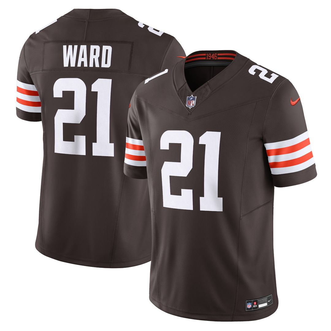 Denzel Ward Cleveland Browns Nike Vapor F.U.S.E. Limited Jersey - Brown Official NFL Team Apparel Football Fan Gear