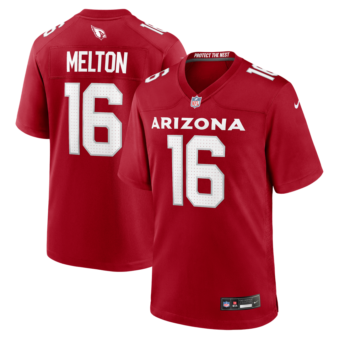 Max Melton Arizona Cardinals Nike Team Game Jersey - Cardinal Official NFL Team Apparel Football Fan Gear