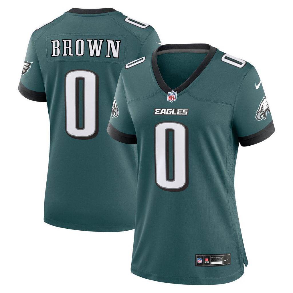 Marquise Brown Philadelphia Eagles Nike Women's Team Game Jersey - Midnight Green Official NFL Team Apparel Football Fan Gear