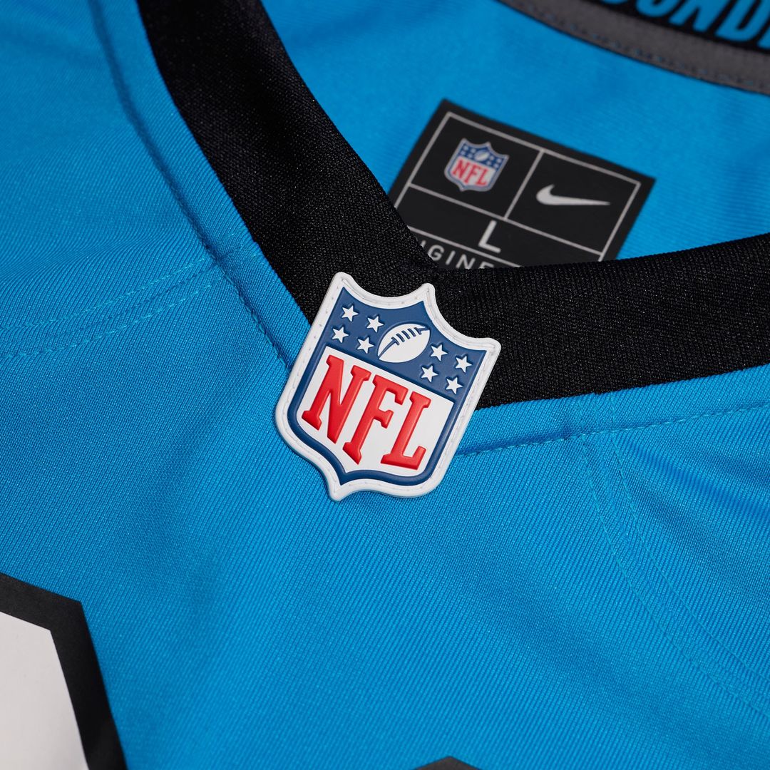 Jaycee Horn Carolina Panthers Nike Alternate Game Jersey - Blue Official NFL Team Apparel Football Fan Gear