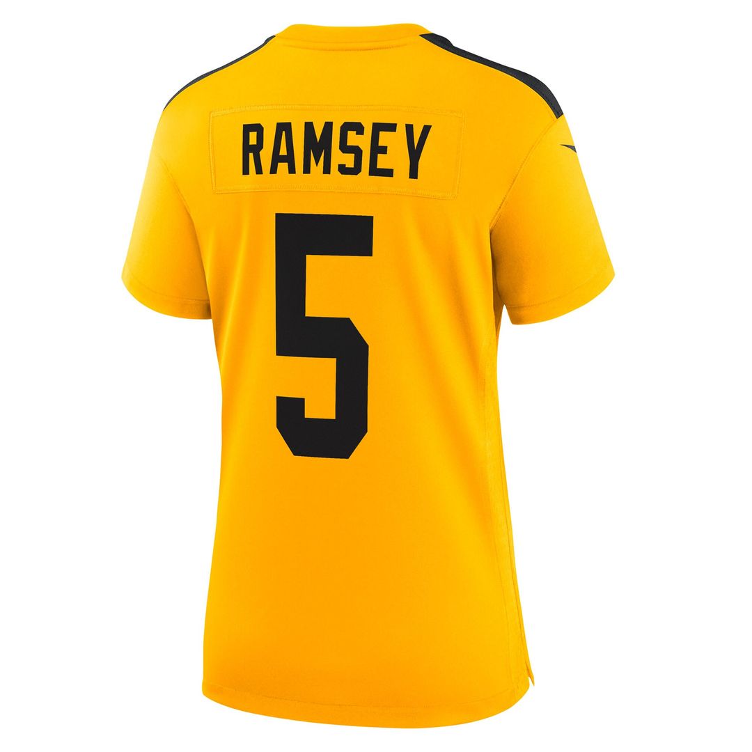 Jalen Ramsey Pittsburgh Steelers Nike Women's Alternate 1933 Throwback Game Jersey - Gold Official NFL Team Apparel Football Fan Gear