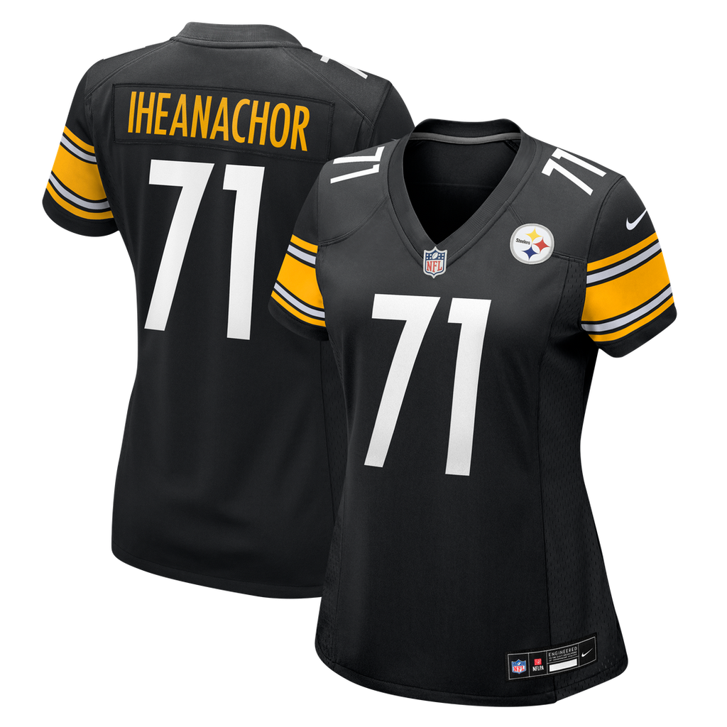 Max Iheanachor Pittsburgh Steelers Nike Women's Team Game Jersey - Black Official NFL Team Apparel Football Fan Gear