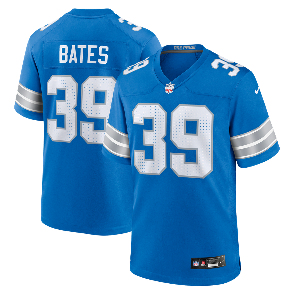 Jake Bates Detroit Lions Nike Team Game Jersey - Blue Official NFL Team Apparel Football Fan Gear