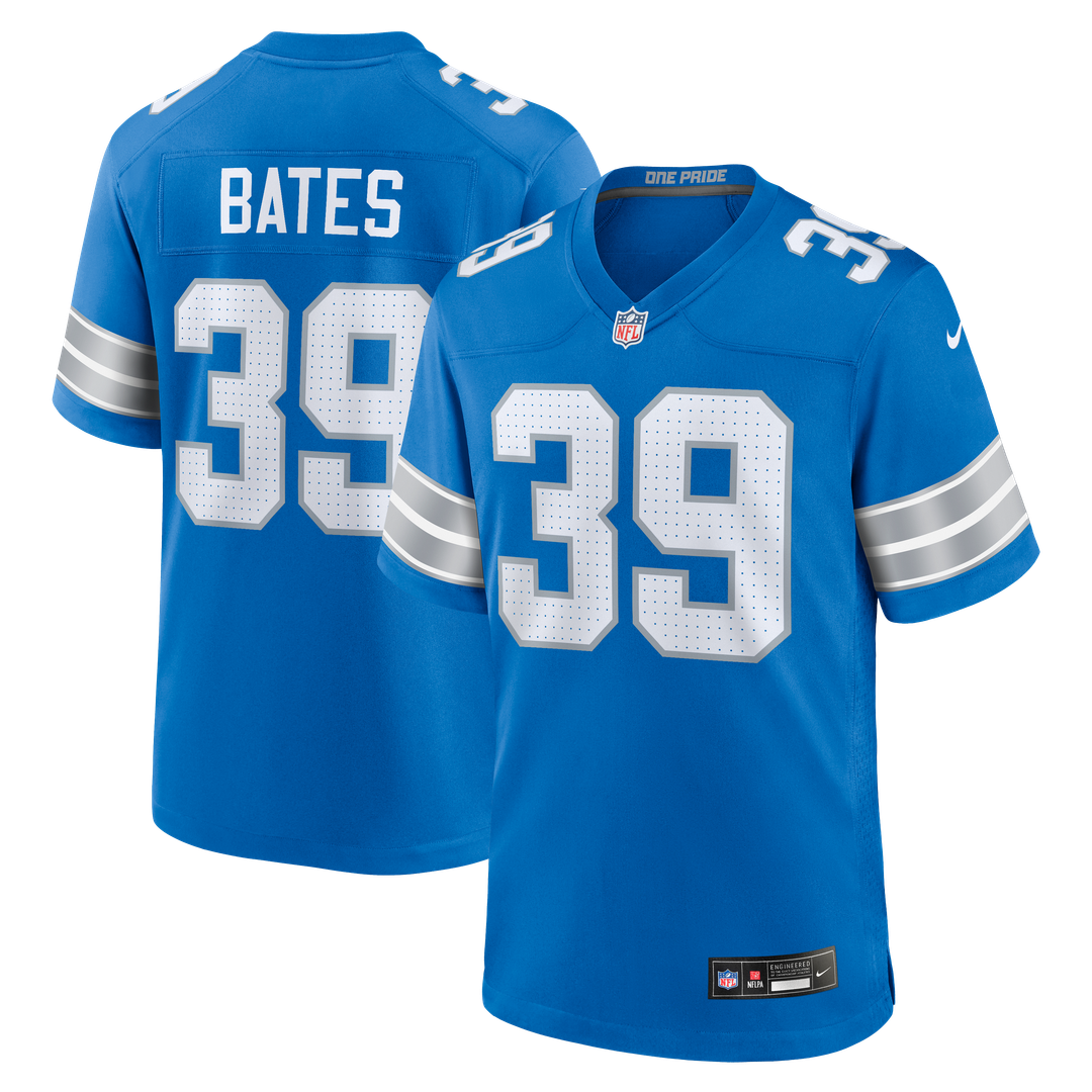 Jake Bates Detroit Lions Nike Team Game Jersey - Blue Official NFL Team Apparel Football Fan Gear