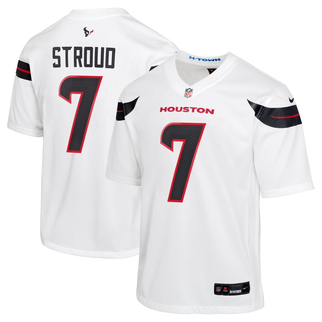 C.J. Stroud Houston Texans Nike Youth Game Jersey - White Official NFL Team Apparel Football Fan Gear