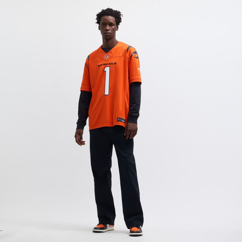 Ja'Marr Chase Cincinnati Bengals Nike Vapor F.U.S.E. Limited Jersey - Orange Official NFL Team Apparel Football Fan Gear