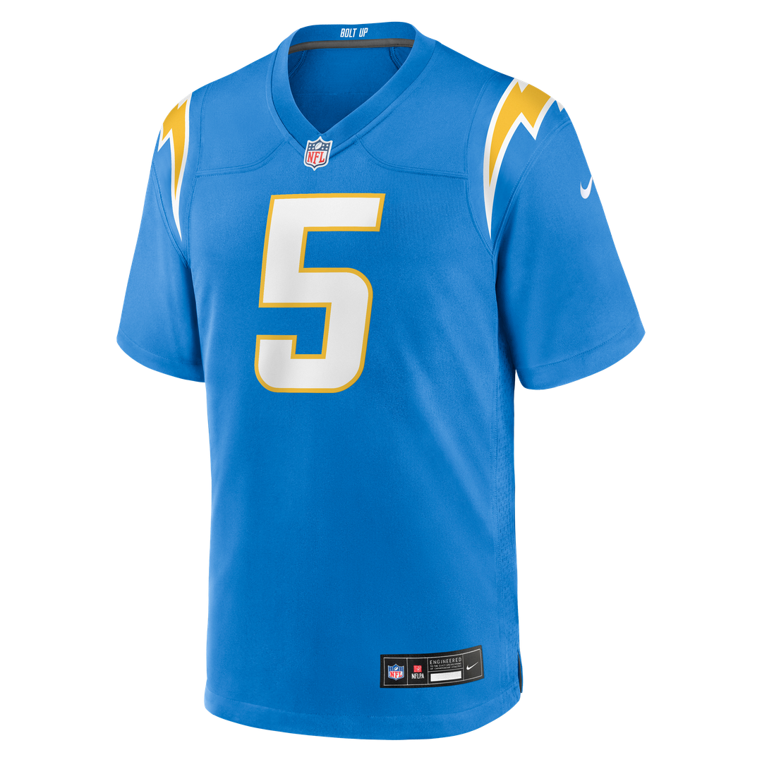 Trey Lance Los Angeles Chargers Nike Team Game Jersey - Powder Blue Official NFL Team Apparel Football Fan Gear