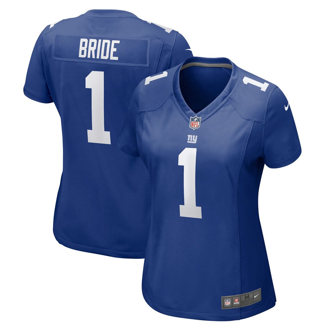 Number 1 Bride New York Giants Nike Women's Game Jersey - Royal Official NFL Team Apparel Football Fan Gear