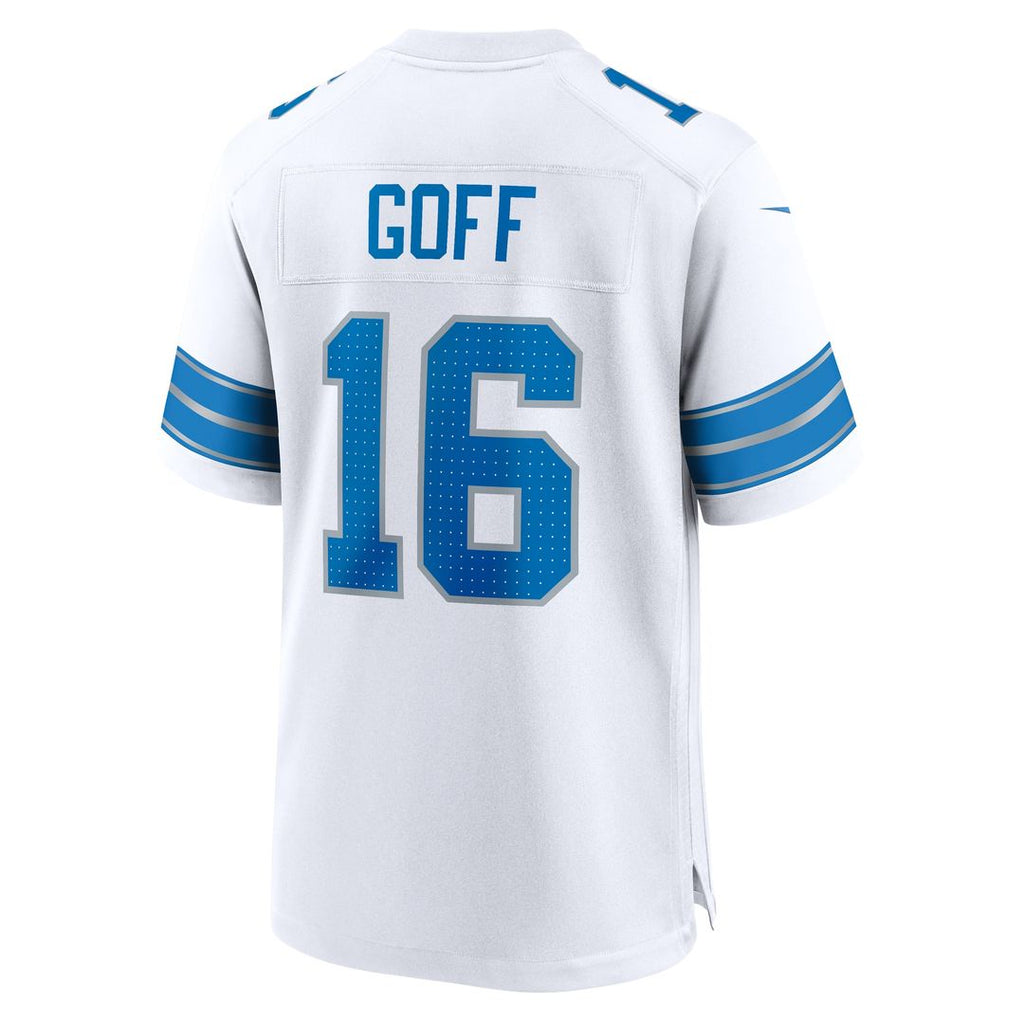 Jared Goff Detroit Lions Nike Game Jersey - White Official NFL Team Apparel Football Fan Gear