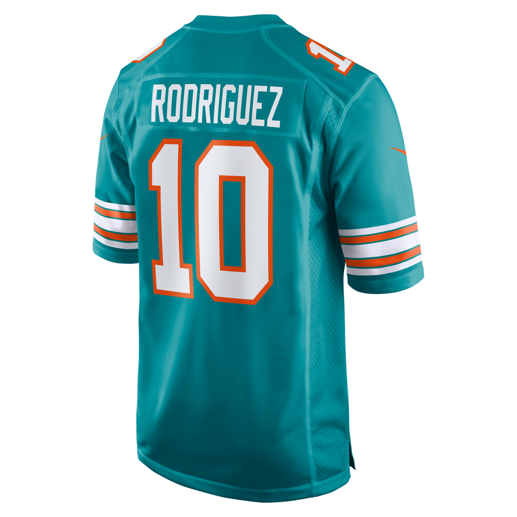 Jacob Rodriguez Miami Dolphins Nike Alternate Game Jersey - Aqua Official NFL Team Apparel Football Fan Gear
