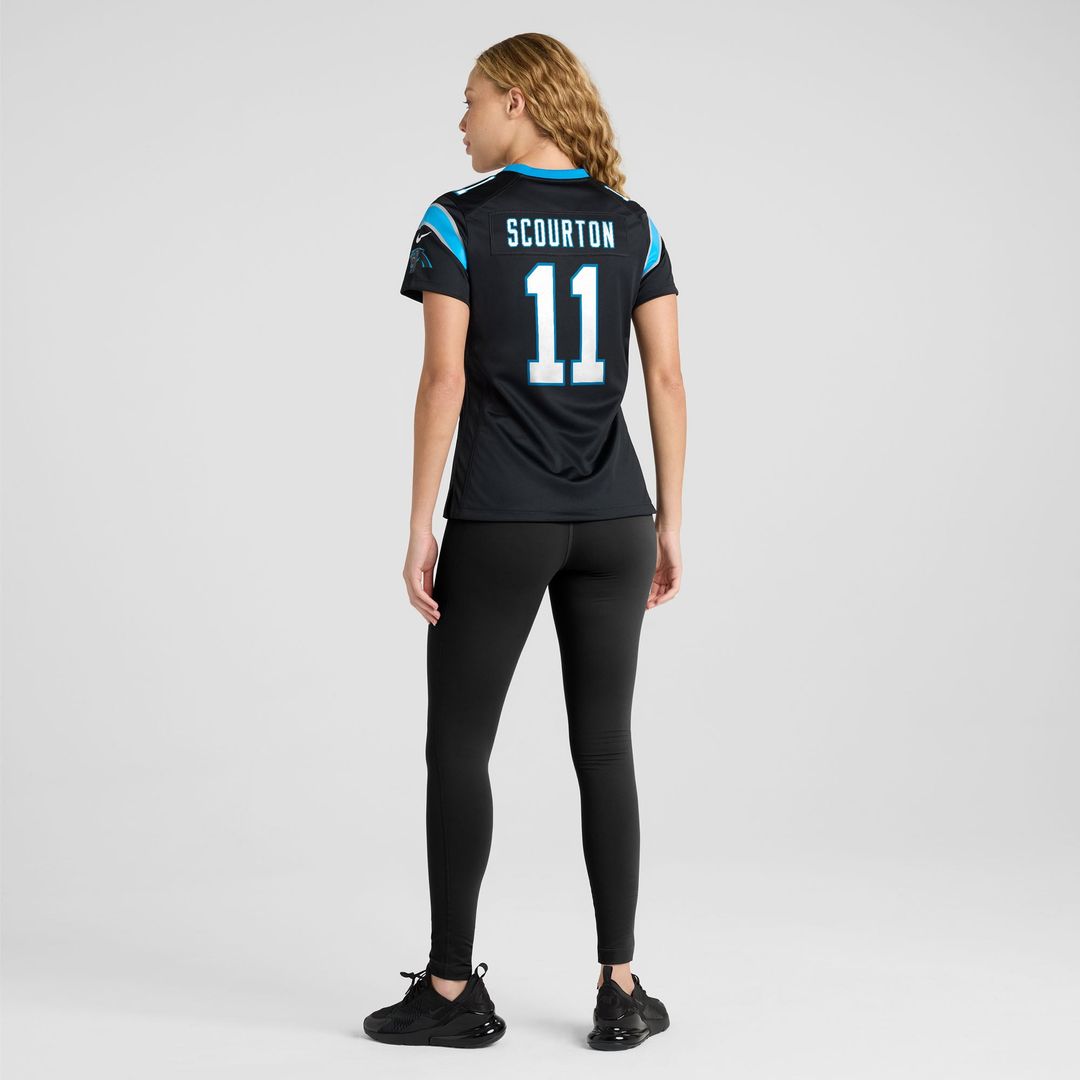 Nic Scourton Carolina Panthers Nike Women's Team Game Jersey - Black Official NFL Team Apparel Football Fan Gear
