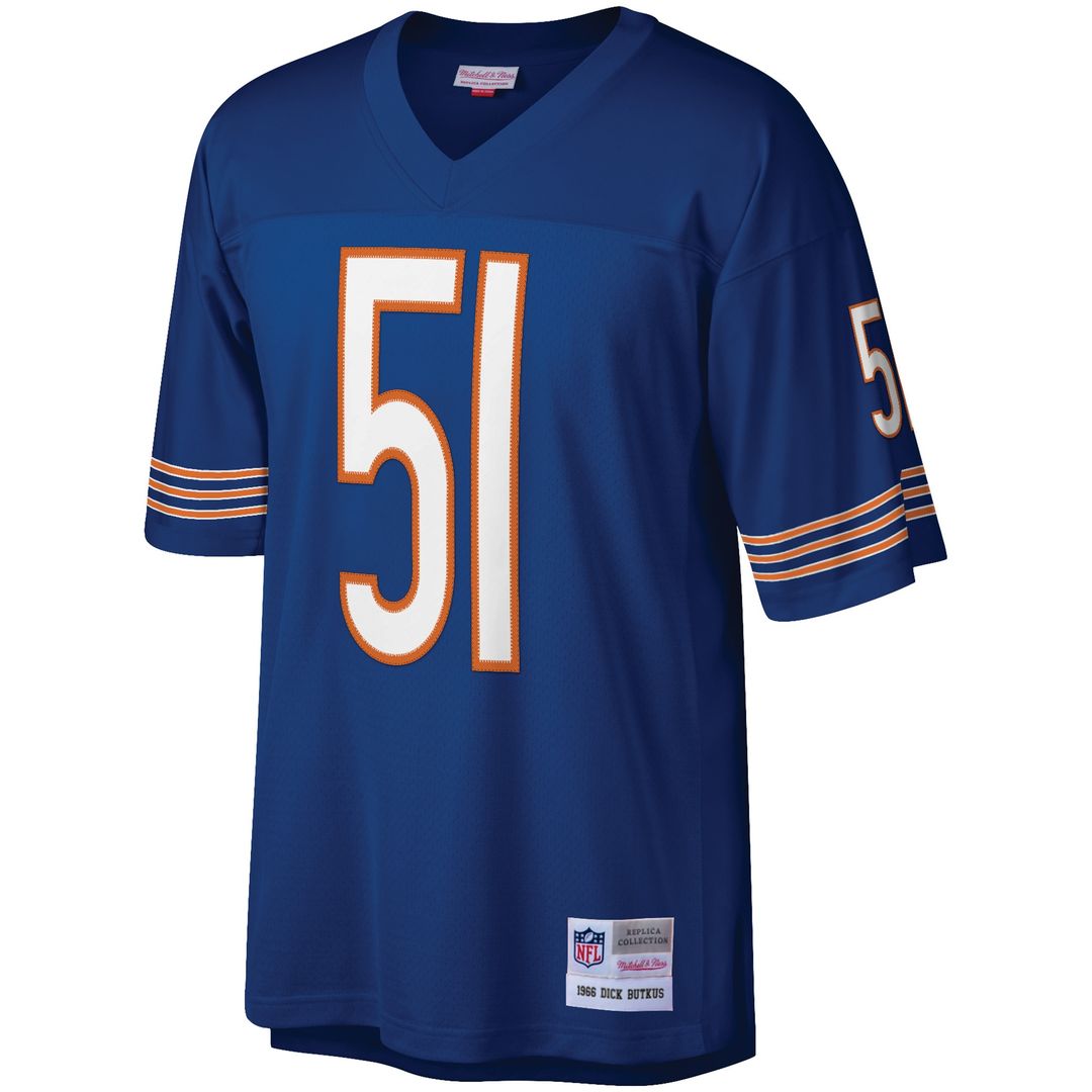Dick Butkus Chicago Bears Mitchell & Ness Retired Player Legacy Replica Jersey - Navy Official NFL Team Apparel Football Fan Gear