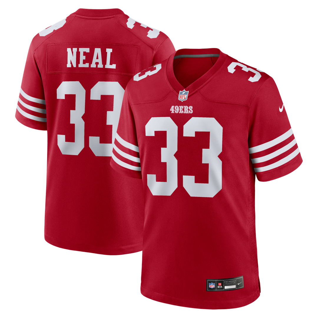 Siran Neal San Francisco 49ers Nike Team Game Jersey - Scarlet Official NFL Team Apparel Football Fan Gear