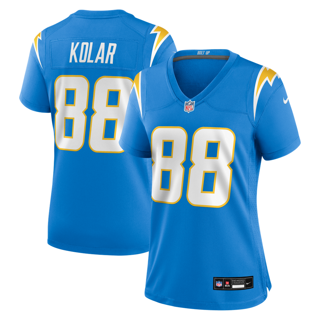 Charlie Kolar Los Angeles Chargers Nike Women's Team Game Jersey - Powder Blue Official NFL Team Apparel Football Fan Gear