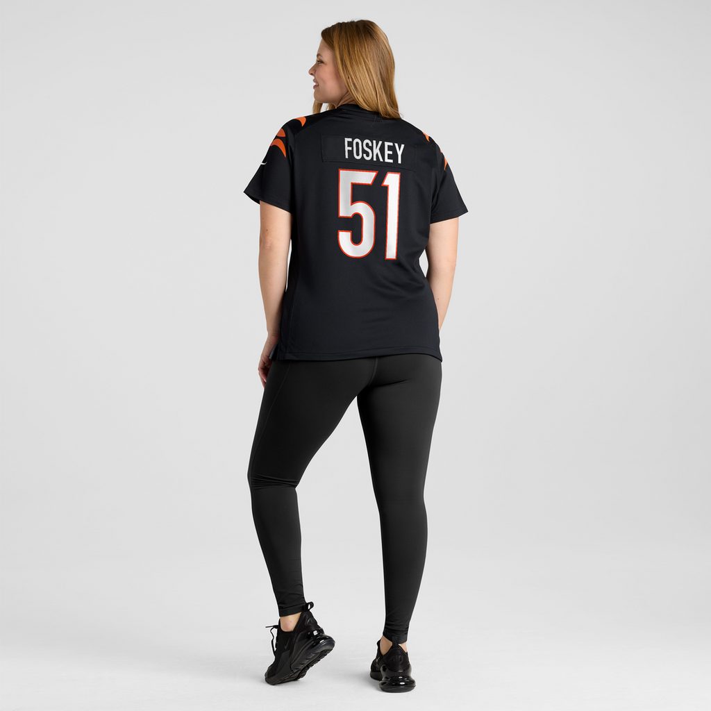 Isaiah Foskey Cincinnati Bengals Nike Women's Team Game Jersey - Black Official NFL Team Apparel Football Fan Gear
