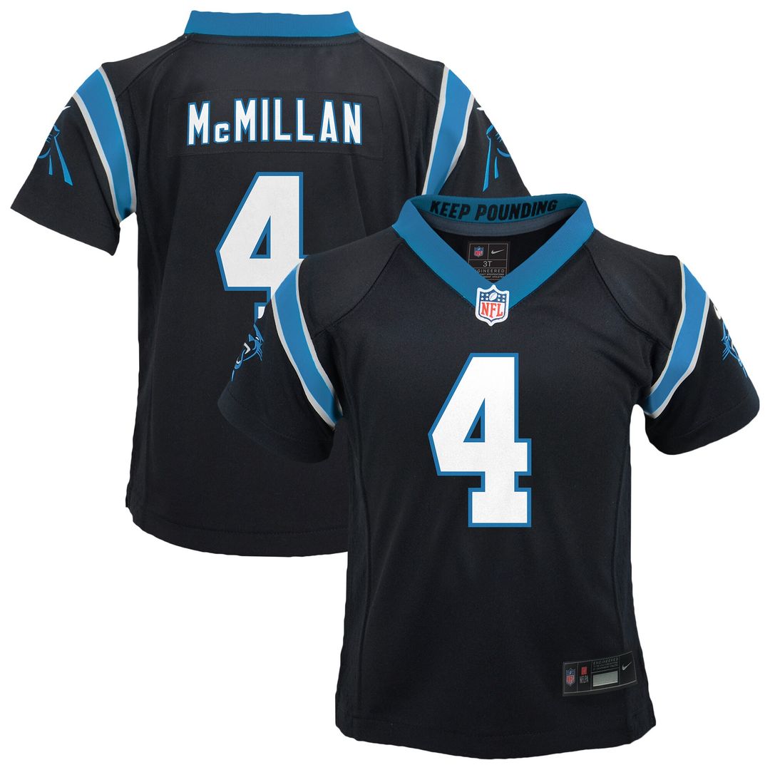 Tetairoa McMillan Carolina Panthers Nike Toddler Game Jersey - Black Official NFL Team Apparel Football Fan Gear
