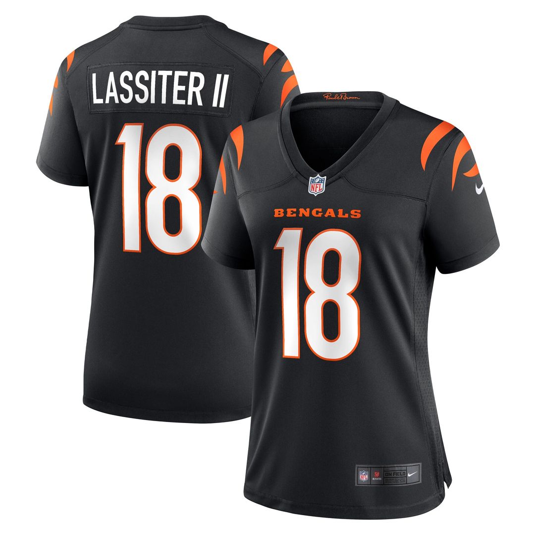 Kwamie Lassiter II Cincinnati Bengals Nike Women's Game Player Jersey - Black Official NFL Team Apparel Football Fan Gear