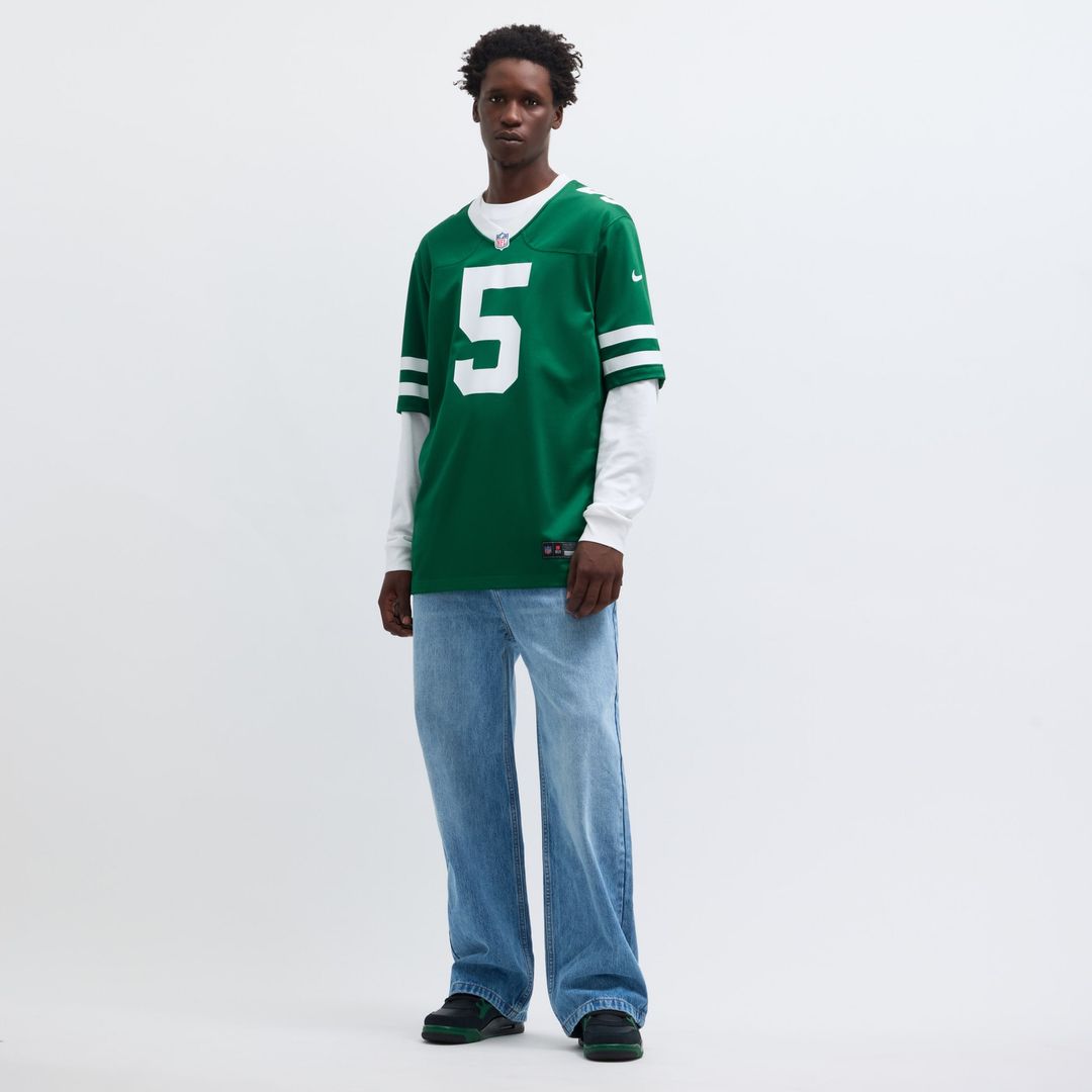 Garrett Wilson New York Jets Nike Game Jersey - Legacy Green Official NFL Team Apparel Football Fan Gear