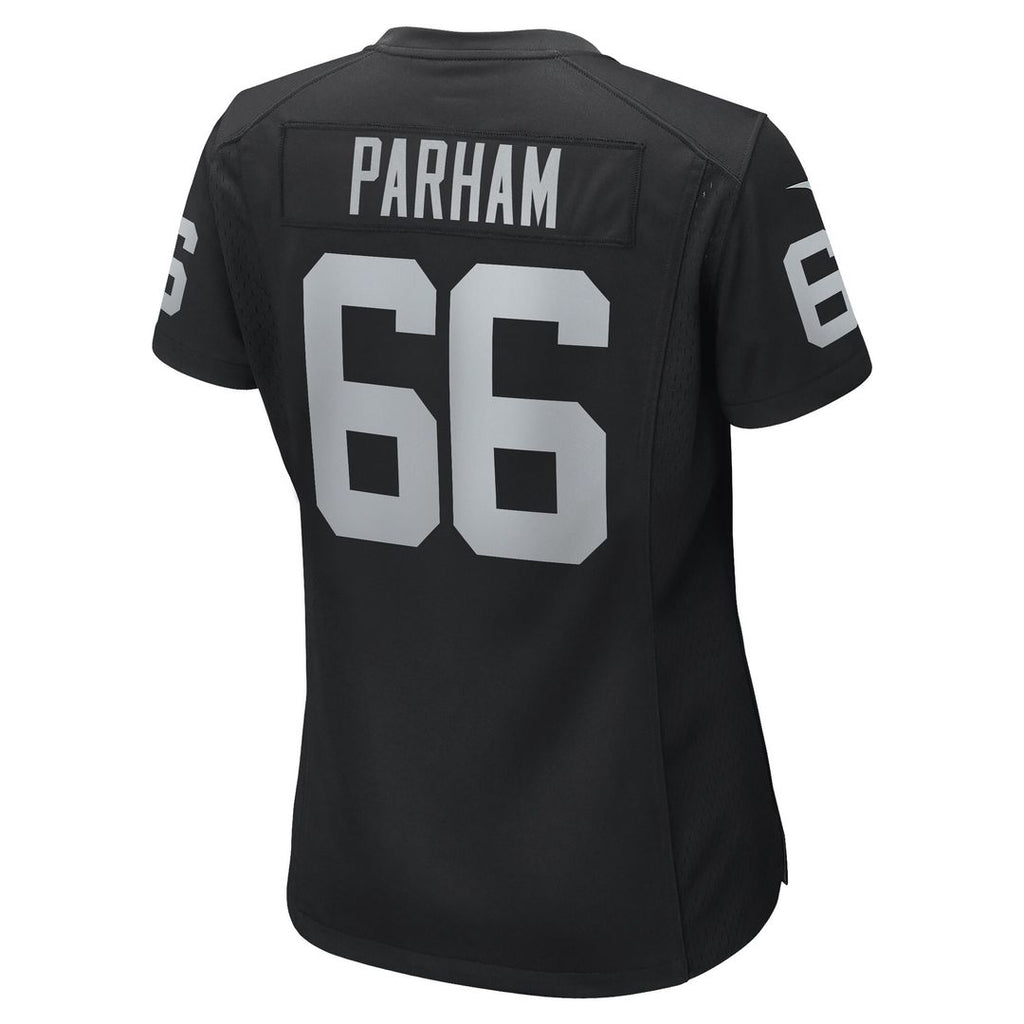 Dylan Parham Las Vegas Raiders Nike Women's Game Player Jersey - Black Official NFL Team Apparel Football Fan Gear