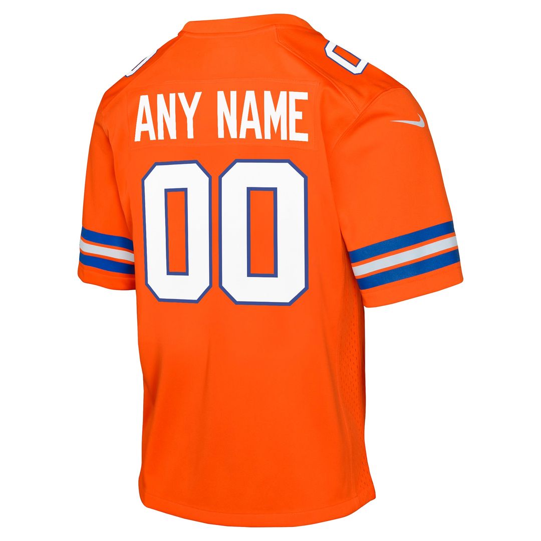 Denver Broncos Nike Youth Mile High Collection 1977 Throwback Custom Game Jersey - Orange Official NFL Team Apparel Football Fan Gear