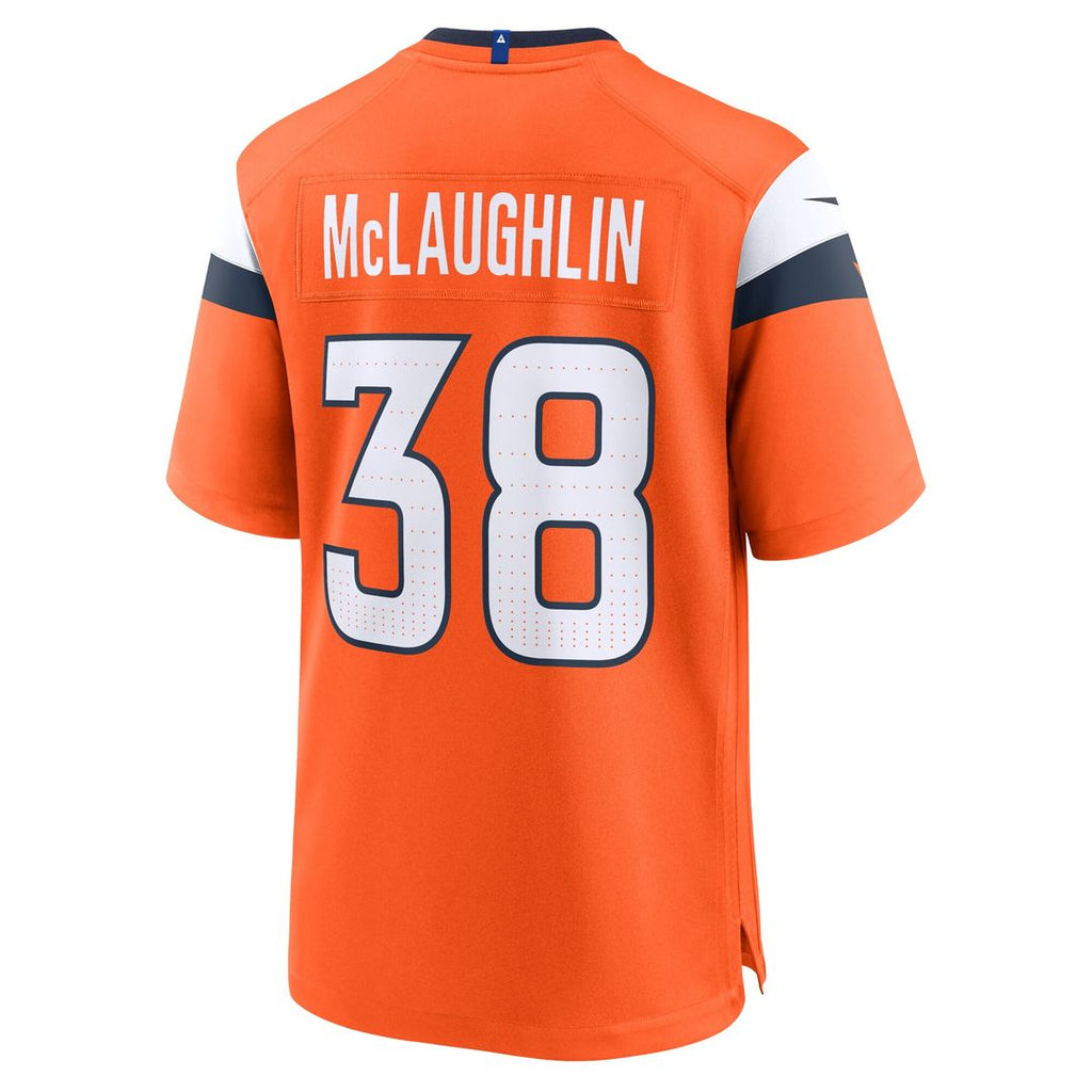 Jaleel McLaughlin Denver Broncos Nike Team Game Jersey - Orange Official NFL Team Apparel Football Fan Gear