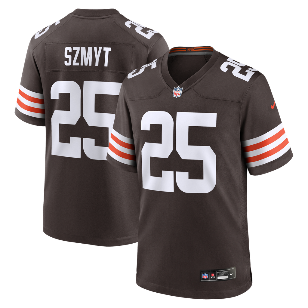 Andre Szmyt Cleveland Browns Nike Team Game Jersey - Brown Official NFL Team Apparel Football Fan Gear