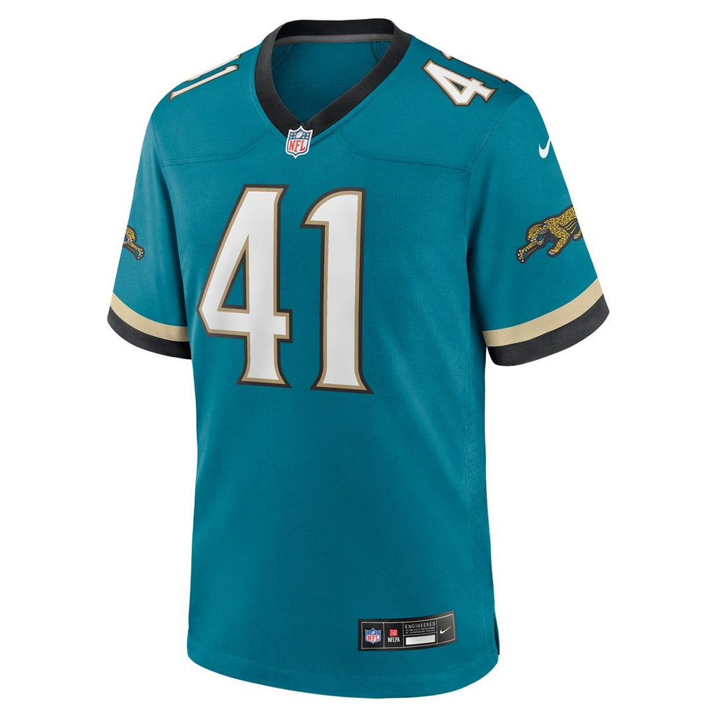 Josh Hines-Allen Jacksonville Jaguars Nike Prowler Throwback Player Game Jersey - Teal Official NFL Team Apparel Football Fan Gear