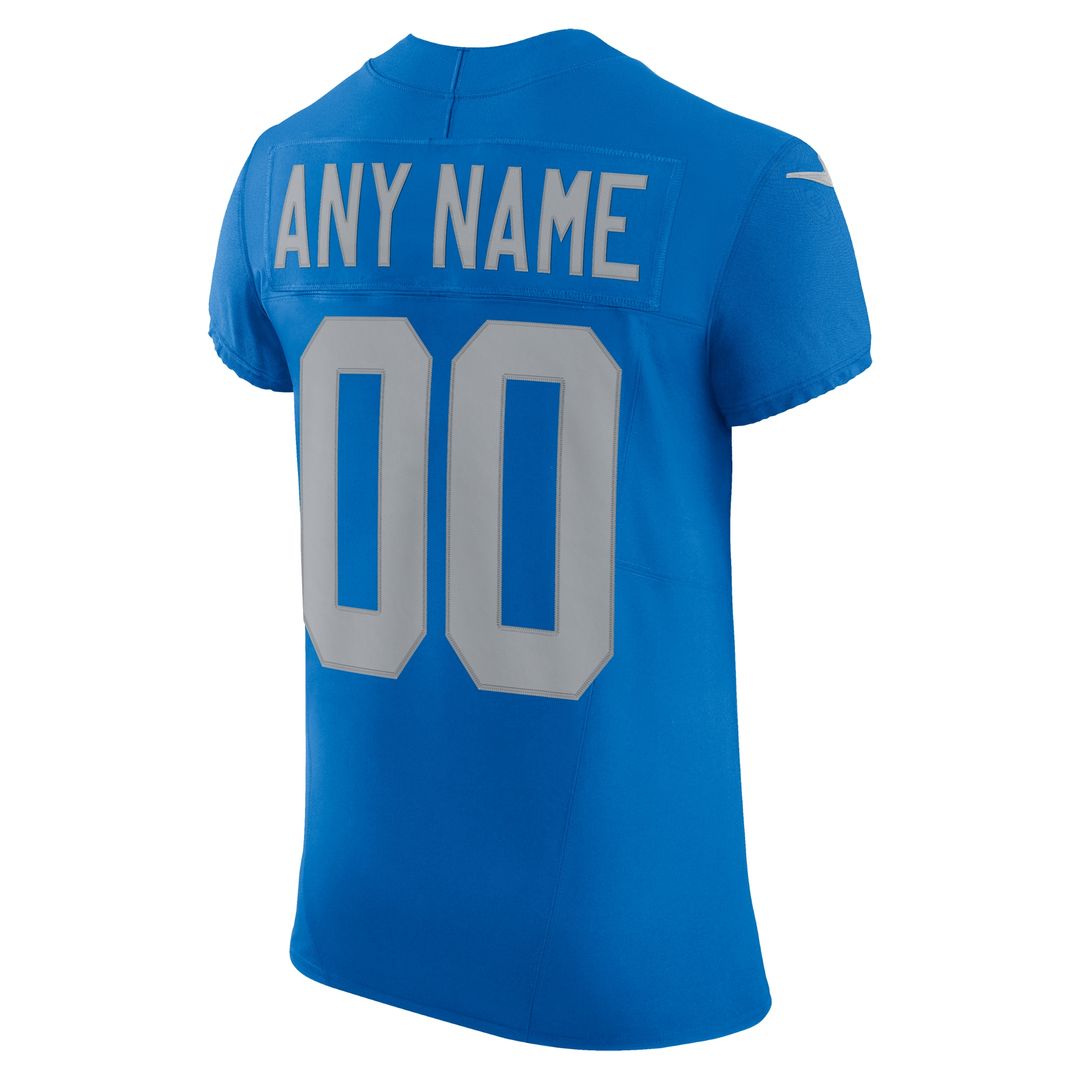 Detroit Lions Nike Alternate Vapor F.U.S.E. Elite Custom Jersey - Blue Official NFL Team Apparel Football Fan Gear