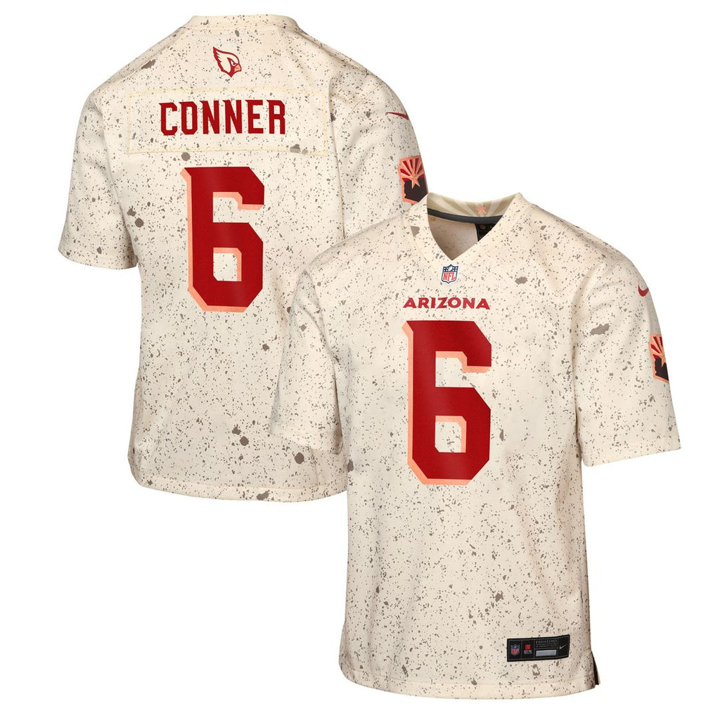 James Conner Arizona Cardinals Nike Youth 2025 Rivalries Collection Game Jersey - Natural Official NFL Team Apparel Football Fan Gear