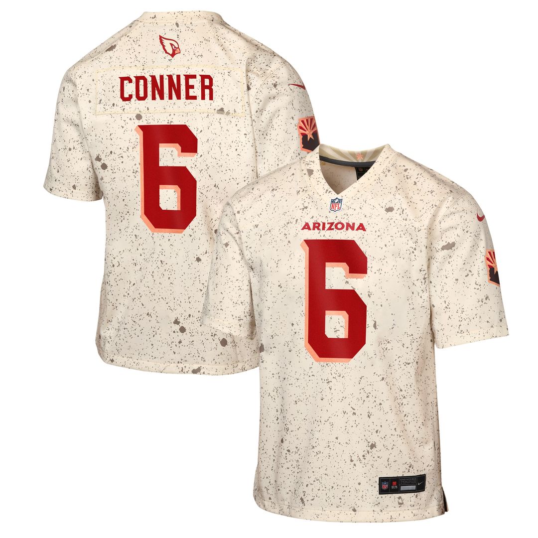 James Conner Arizona Cardinals Nike Youth 2025 Rivalries Collection Game Jersey - Natural Official NFL Team Apparel Football Fan Gear