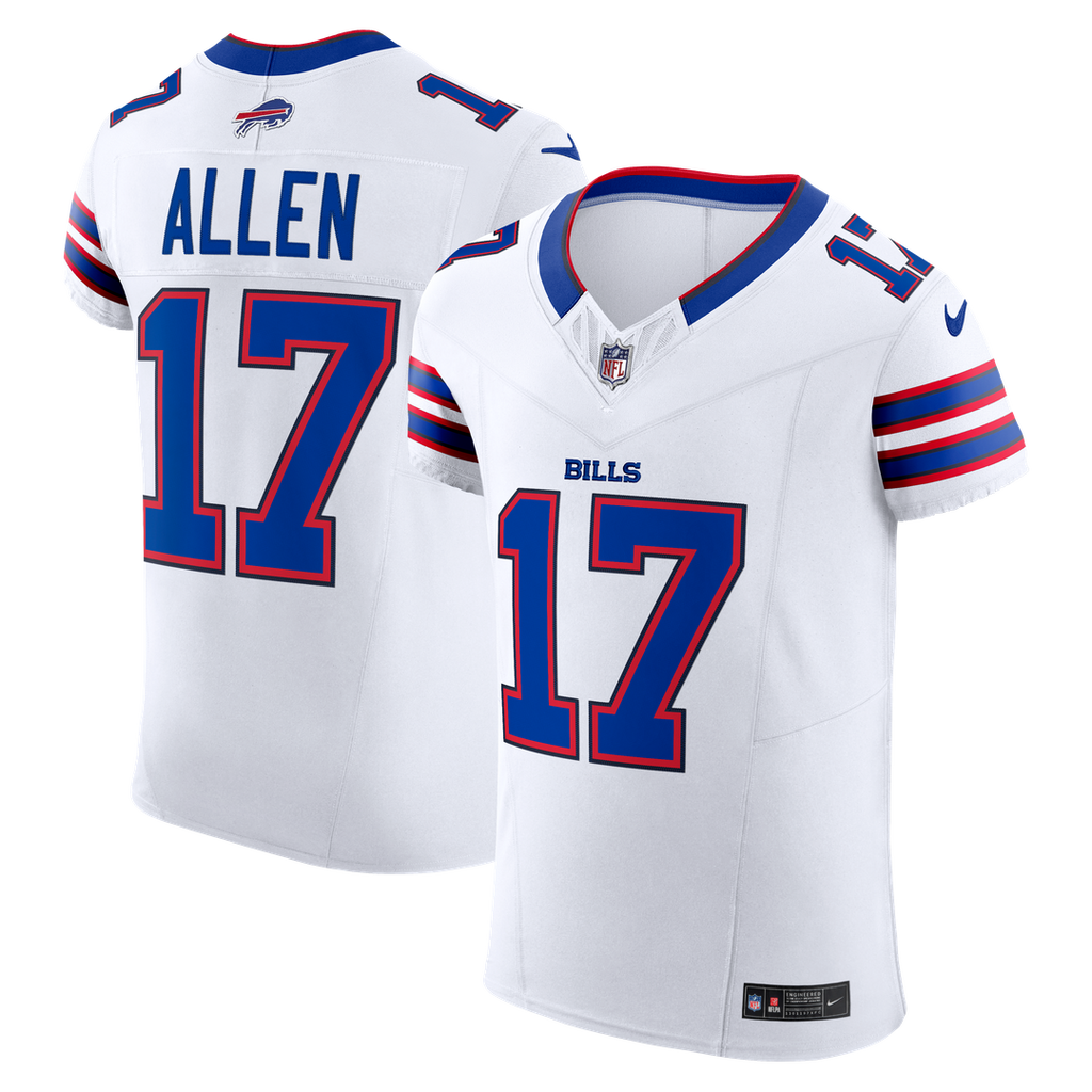 Josh Allen Buffalo Bills Nike Vapor F.U.S.E. Elite Jersey - White Official NFL Team Apparel Football Fan Gear