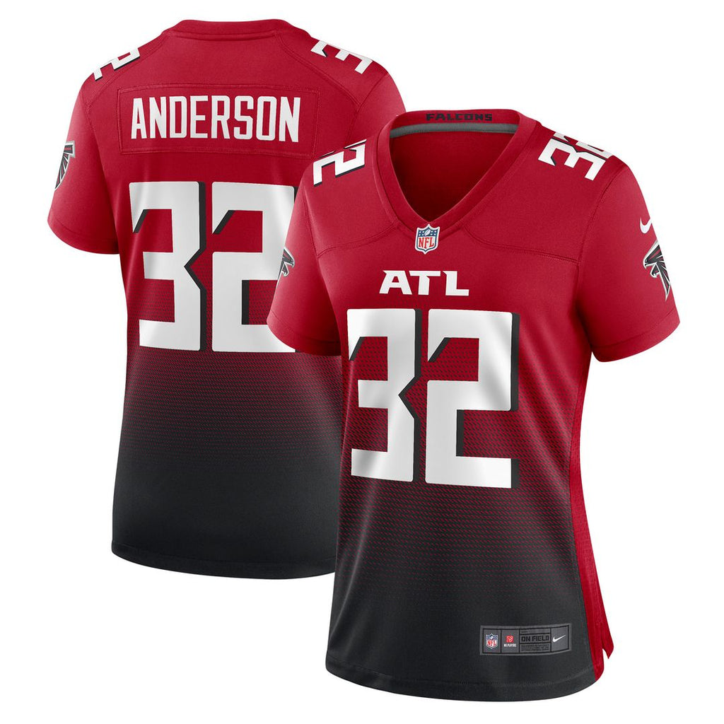 Jamal Anderson Atlanta Falcons Nike Women's Retired Game Jersey - Red Official NFL Team Apparel Football Fan Gear