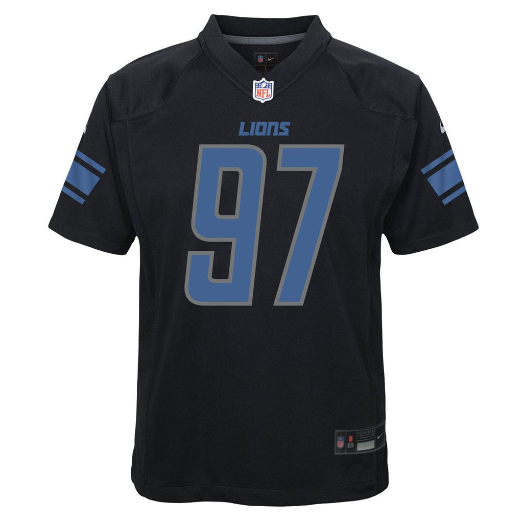 Aidan Hutchinson Detroit Lions Nike Youth Game Jersey - Black Official NFL Team Apparel Football Fan Gear