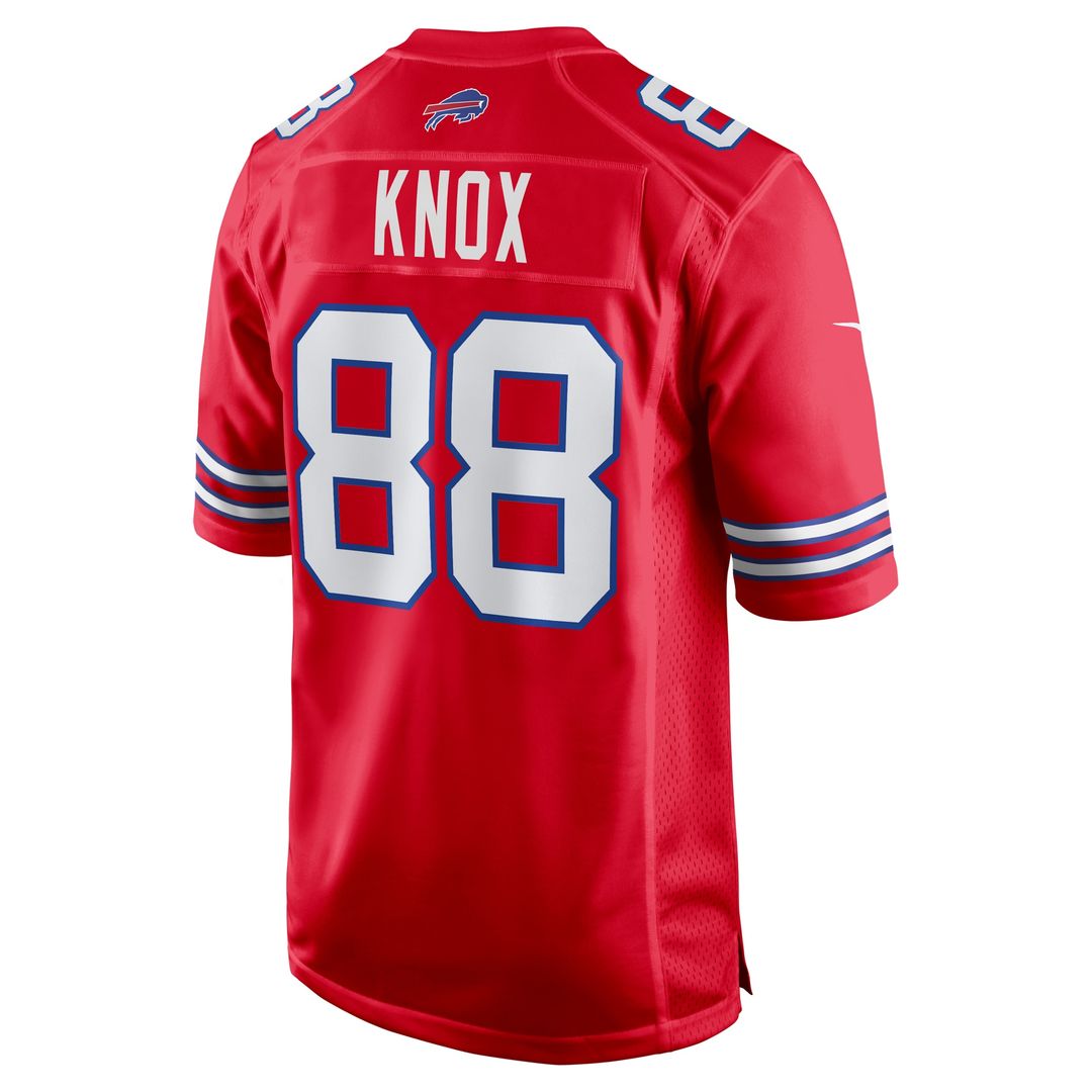 Dawson Knox Buffalo Bills Nike Alternate Game Jersey - Red Official NFL Team Apparel Football Fan Gear